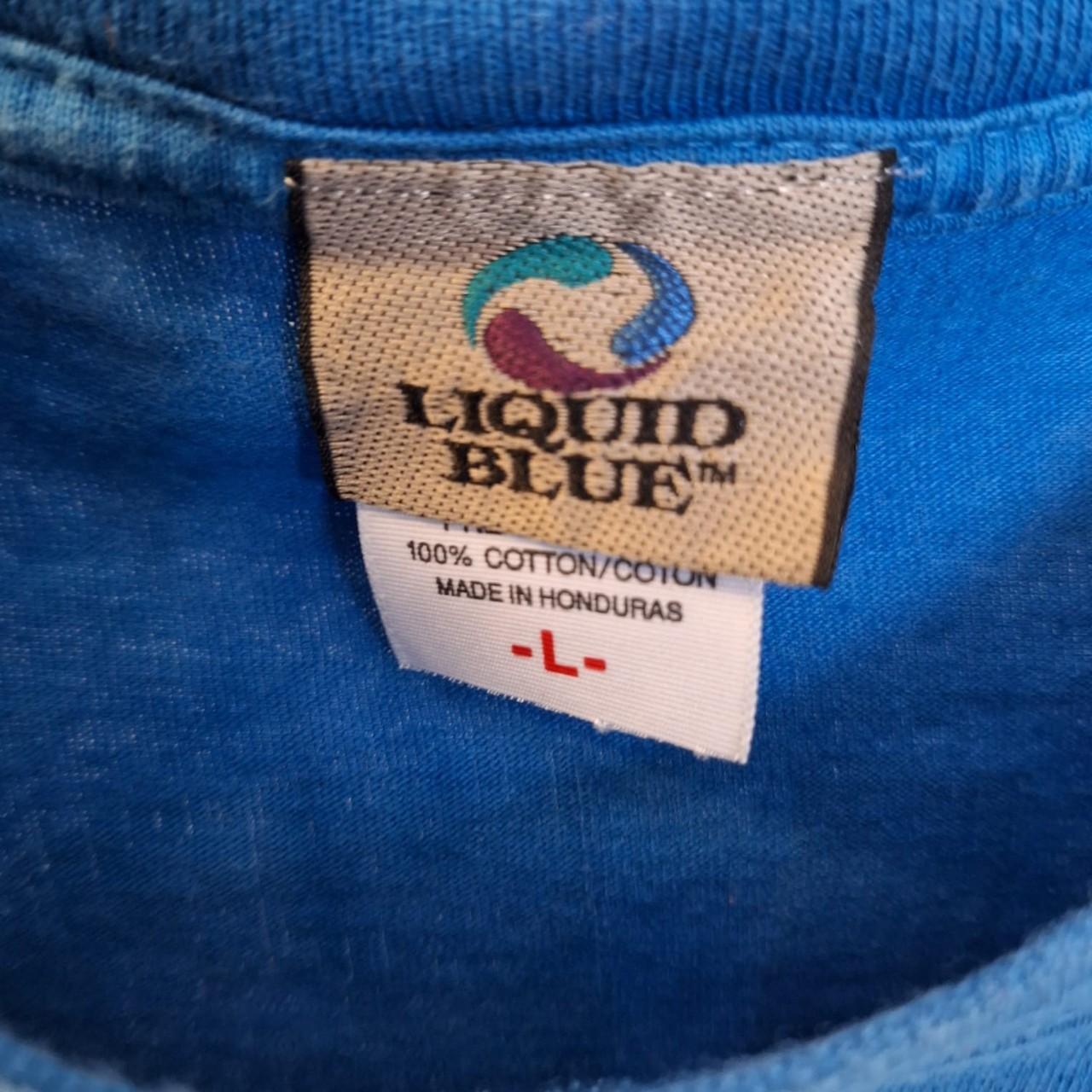 Vintage Chicago Cubs liquid blue tie dye t-shirt - large