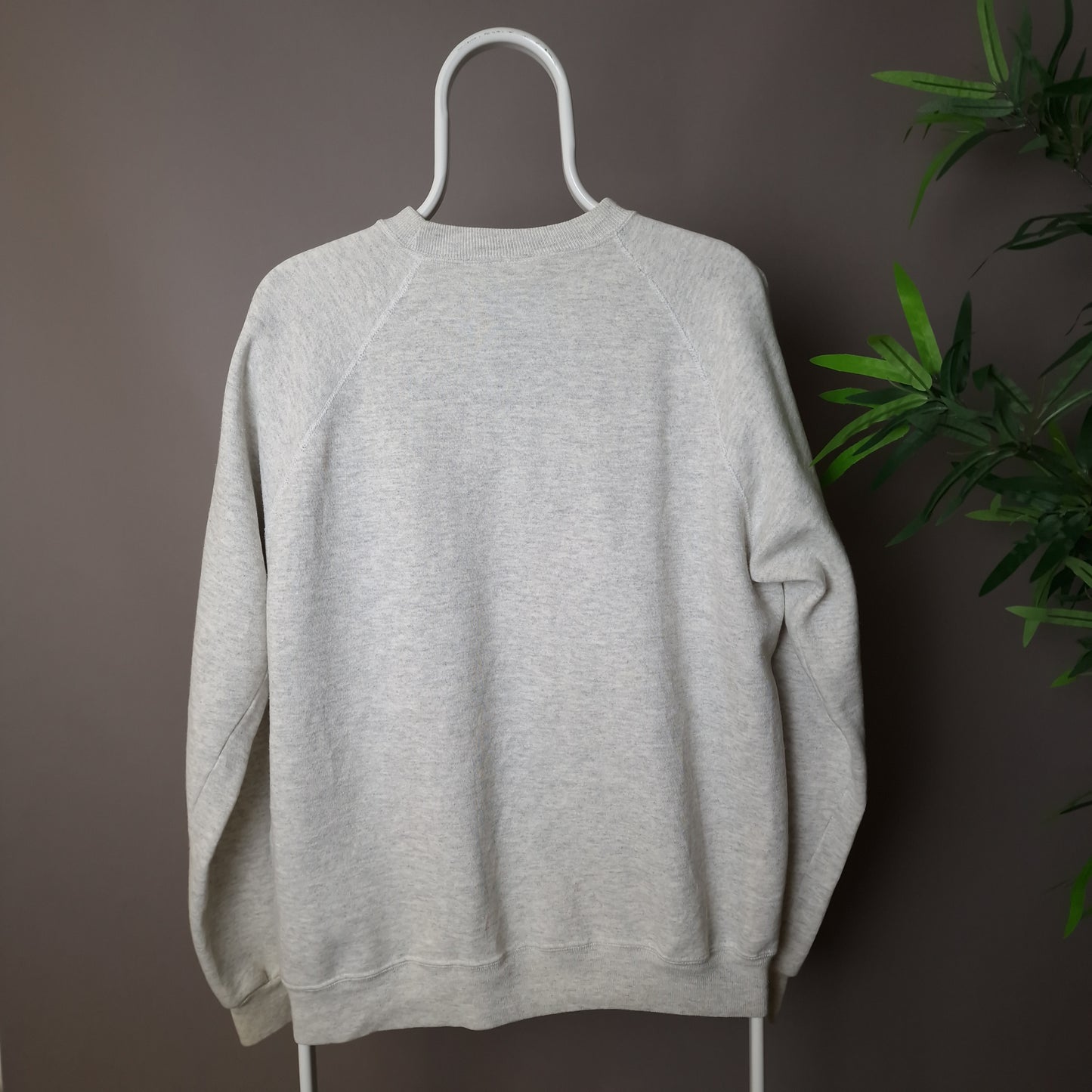 Vintage 1991 Wossamotta Rocky and Bullwinker sweatshirt in grey - large