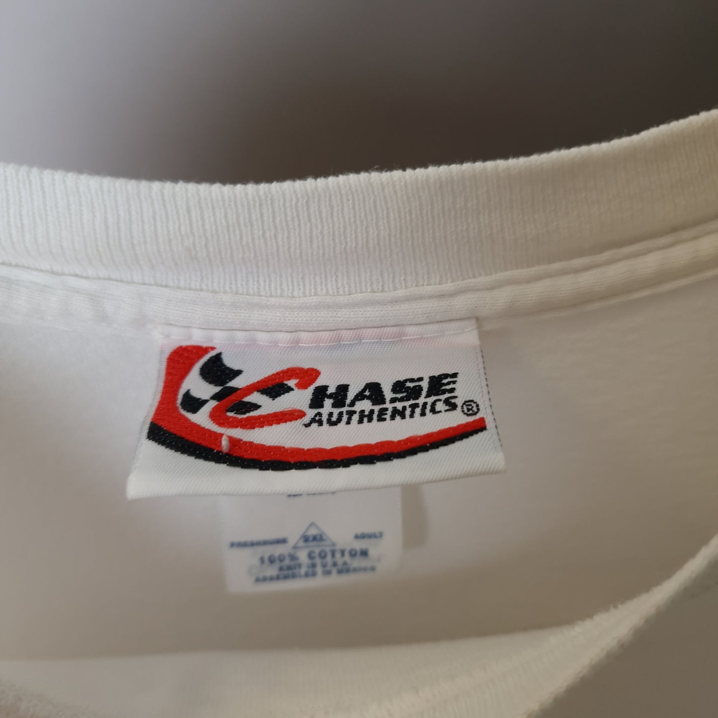 Vintage Nascar Jeff Gordan chase authentics t-shirt in white - XXL