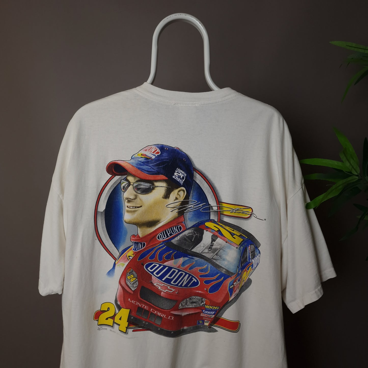 Vintage Nascar Jeff Gordan chase authentics t-shirt in white - XXL