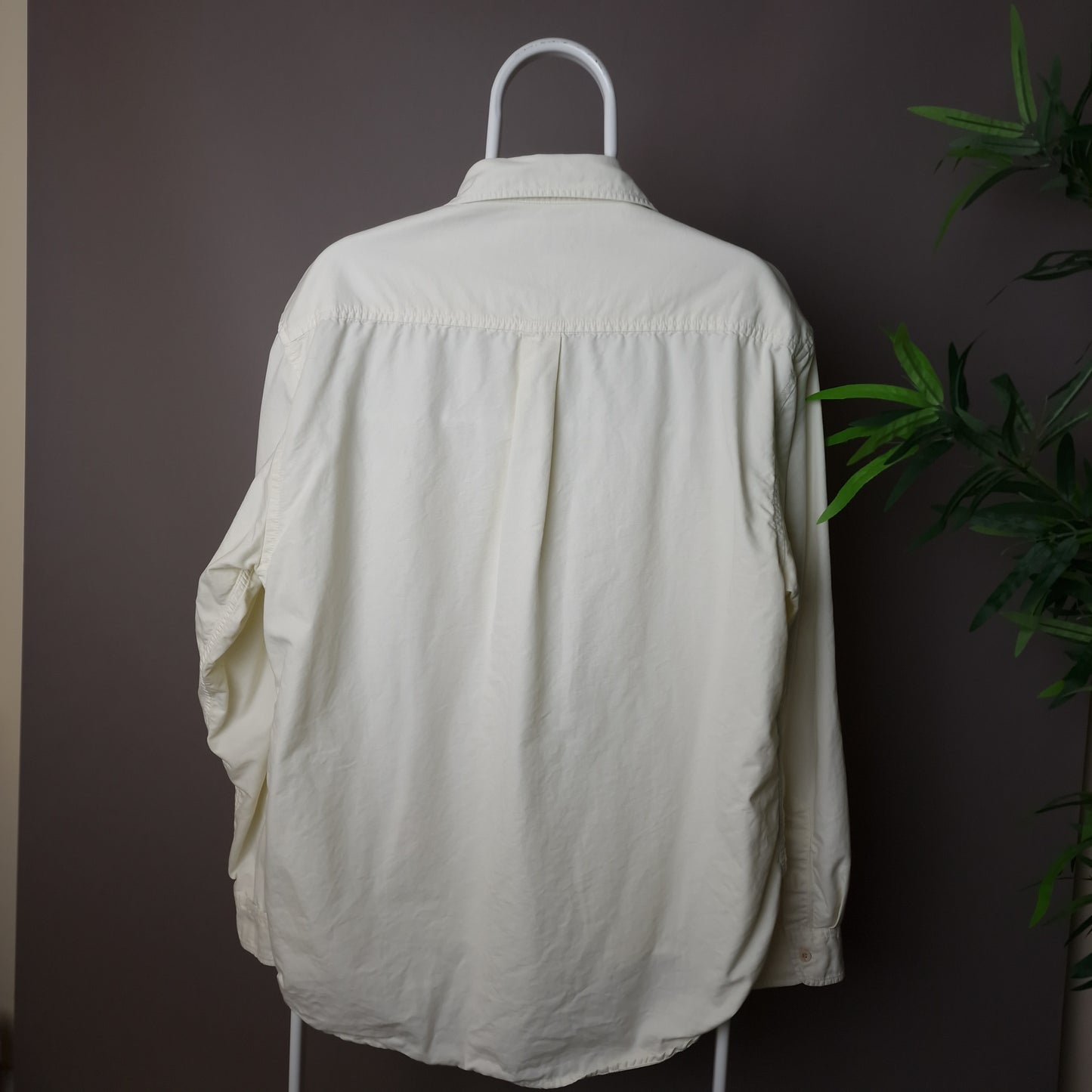 Vintage Avirex U.S shirt in cream - large