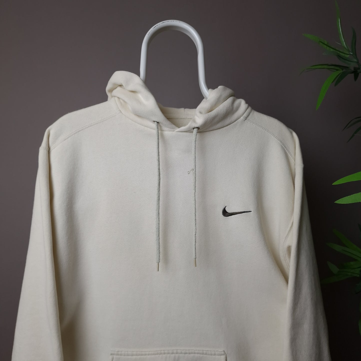 90s Nike hoodie in cream - small
