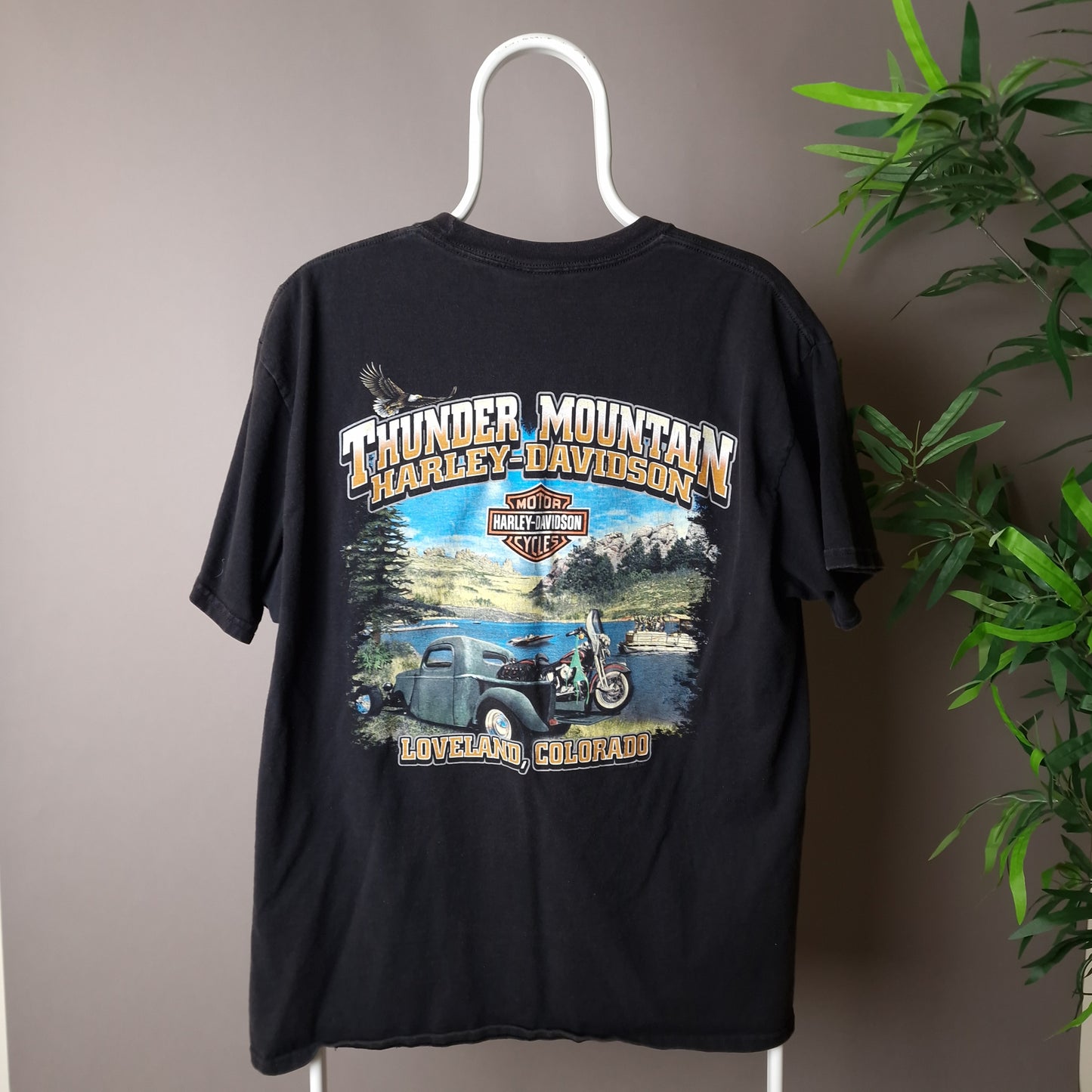 Vintage Harley Davidson t-shirt in black - large