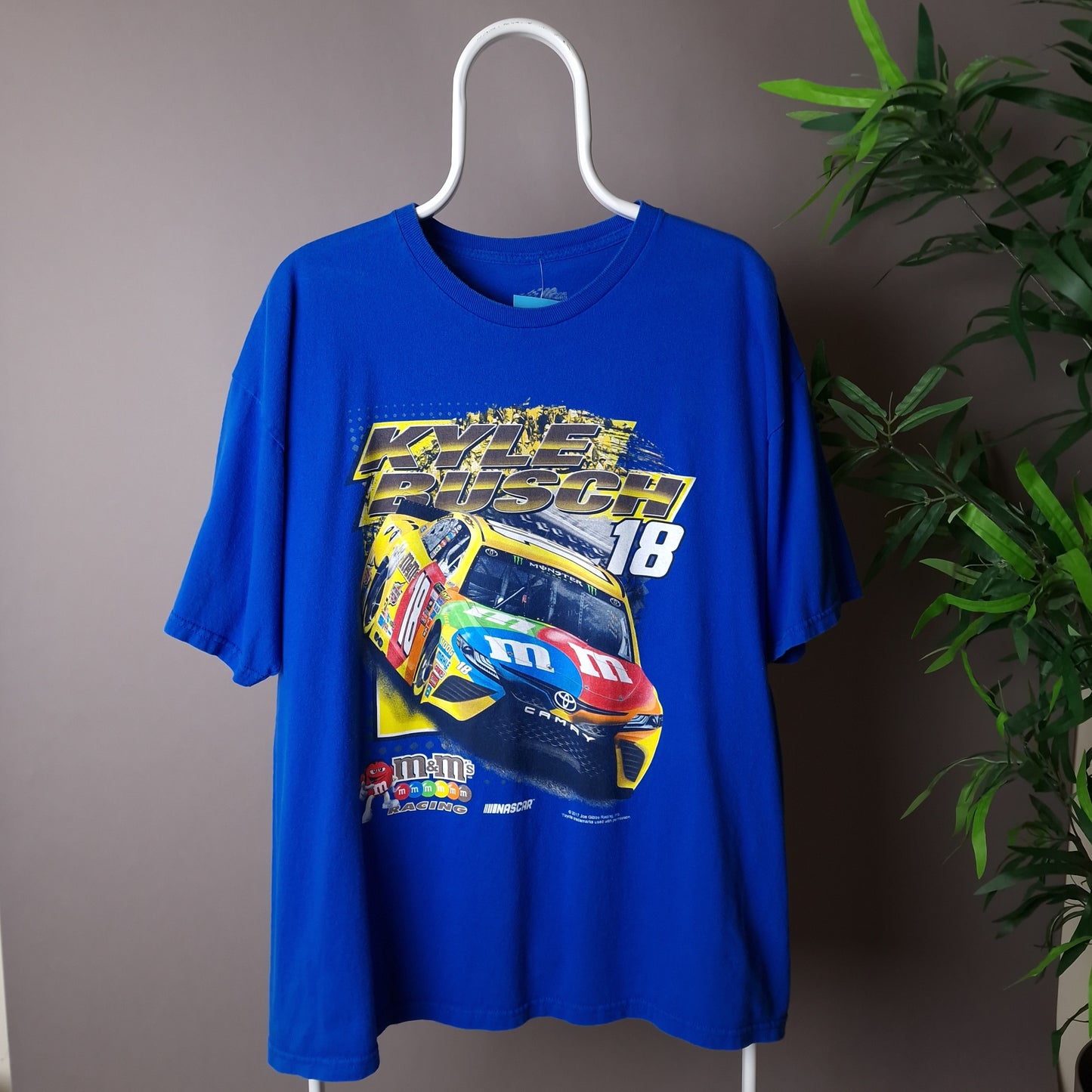 Nascar racing Karl Busch t-shirt in blue - XL
