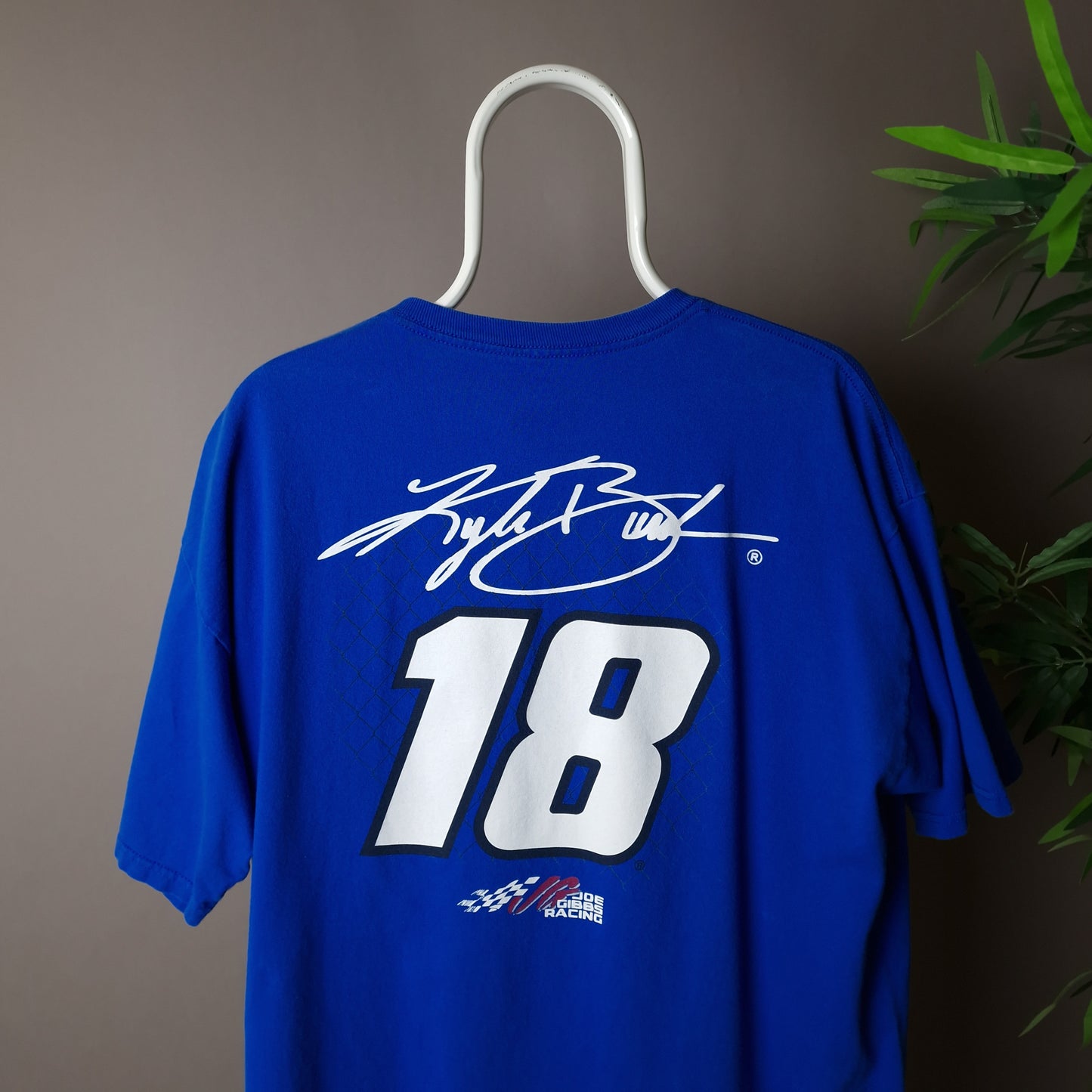 Nascar racing Karl Busch t-shirt in blue - XL