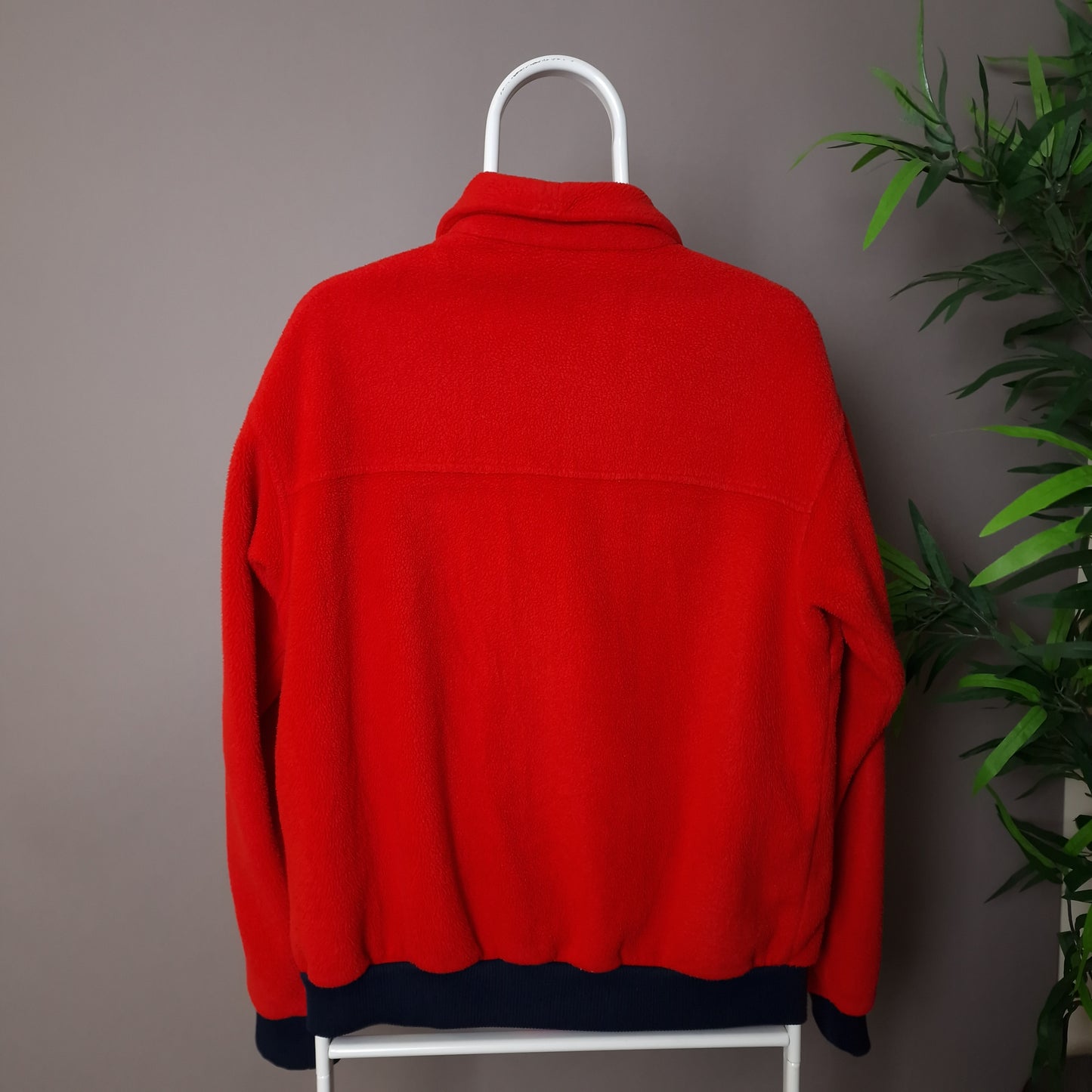 Rare 80s Patagonia zip up fleece in red - medium