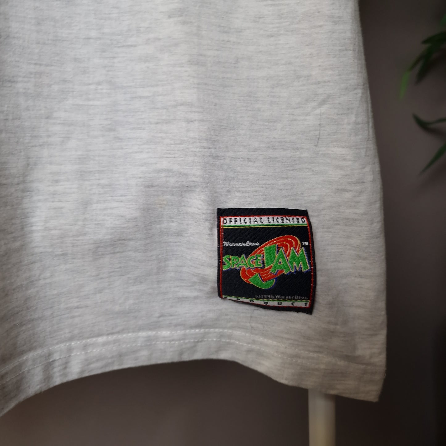Vintage Space Jam warner bros graphic t-shirt in grey - L/XL
