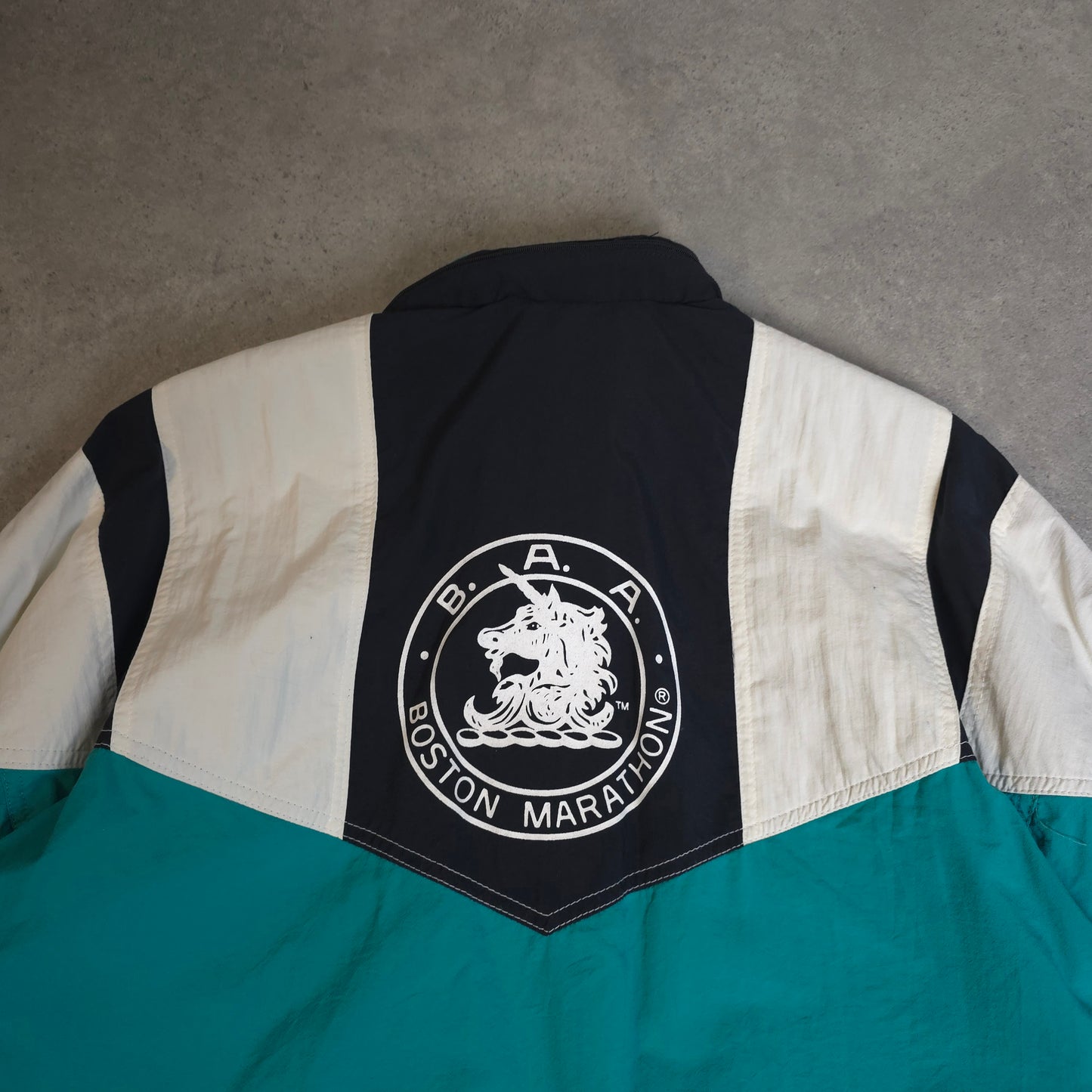 Vintage 90s Adidas Boston Marathon windbreaker jacket - large