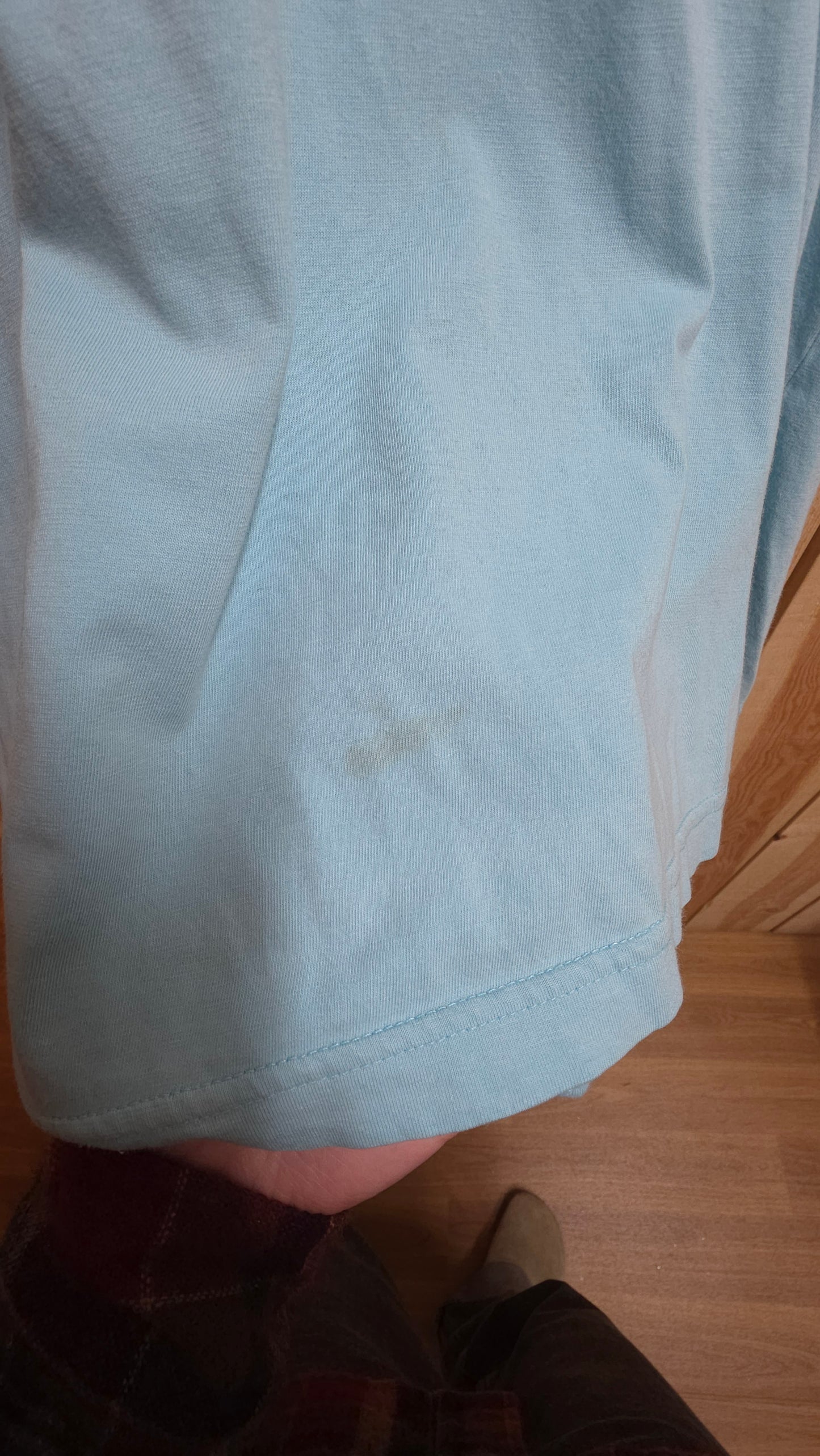 Vintage adidas originals t-shirt in baby blue - boxy medium/large