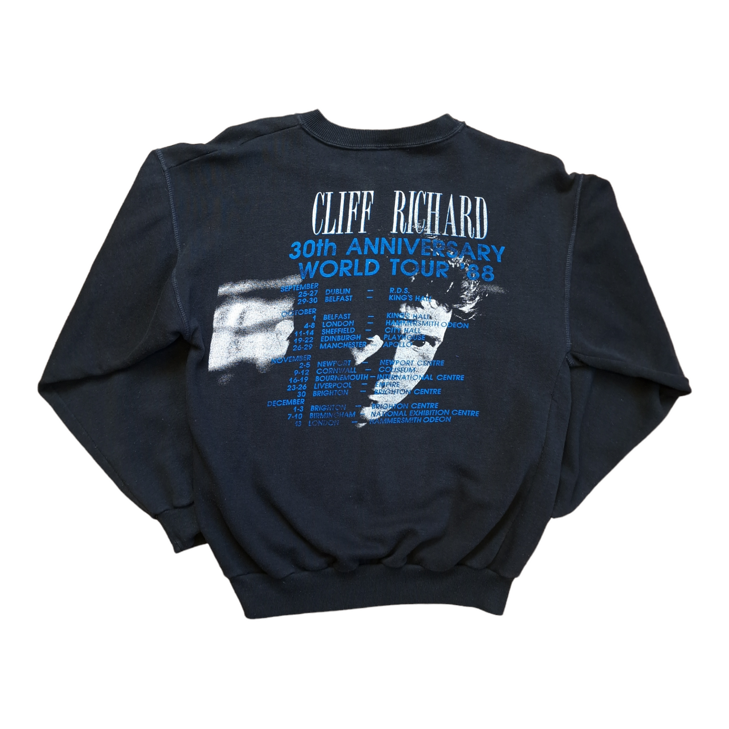 Vintage Cliff Richard tour 1988 sweatshirt - small