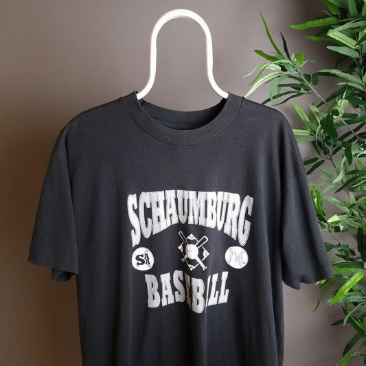Vintage 90s schamburg baseball single stitch t-shirt - XL