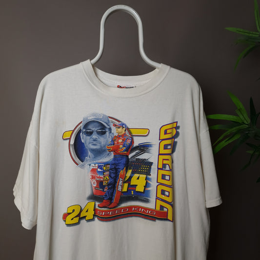 Vintage Nascar Jeff Gordan chase authentics t-shirt in white - XXL