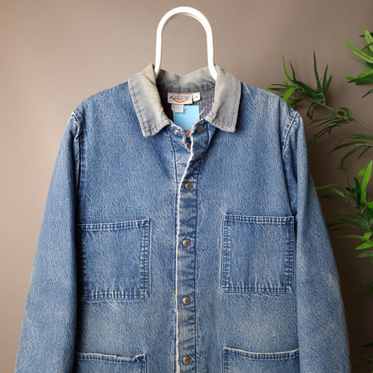 Vintage Dickies distressed denim jacket - medium