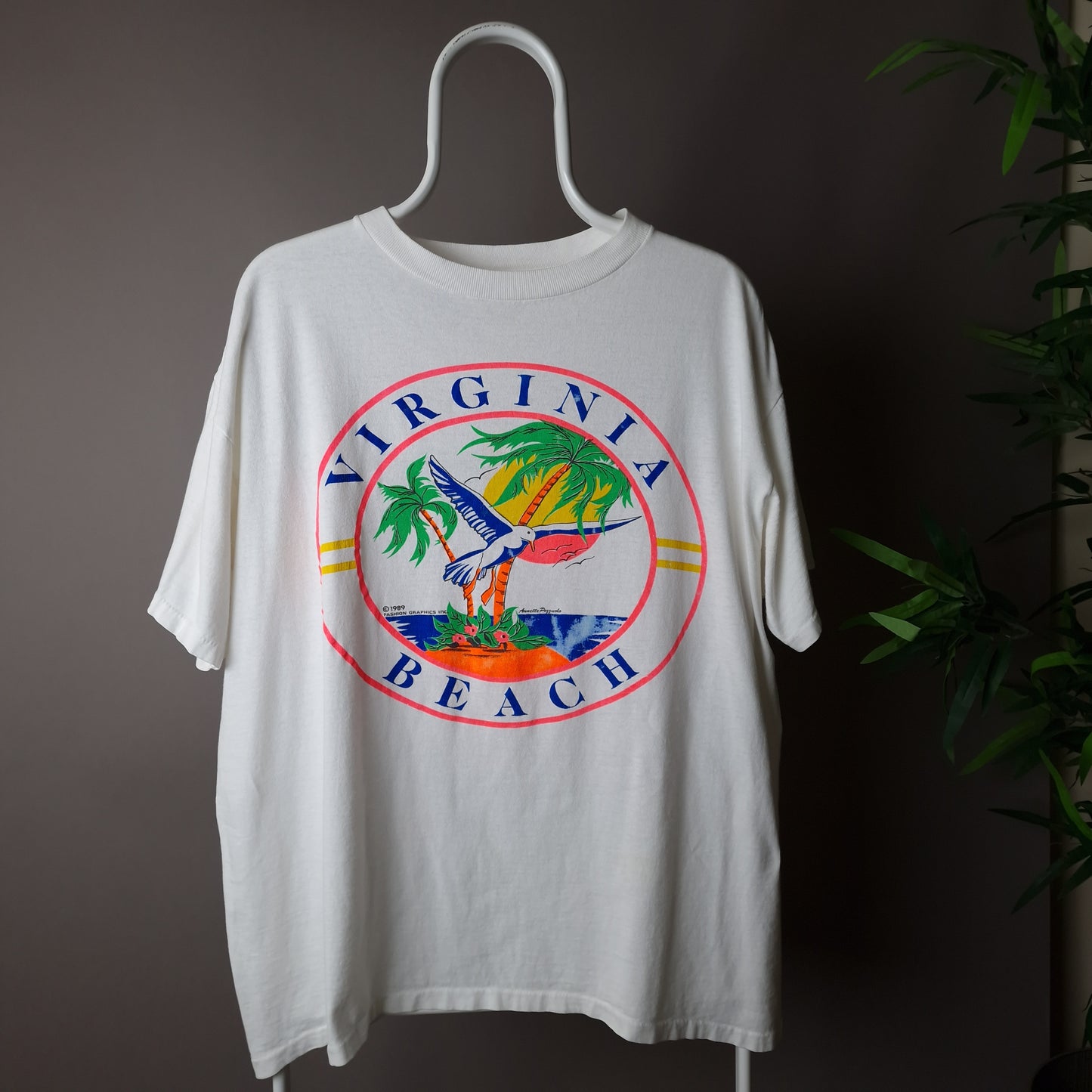 Rare Nike 1989 graphic t-shirt in white - XL