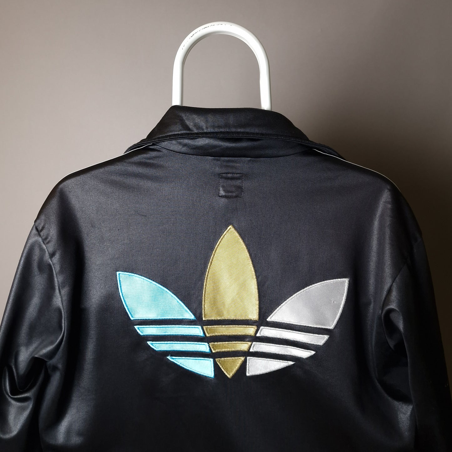 Vintage Adidas Chile 62 tack jacket in black - XS