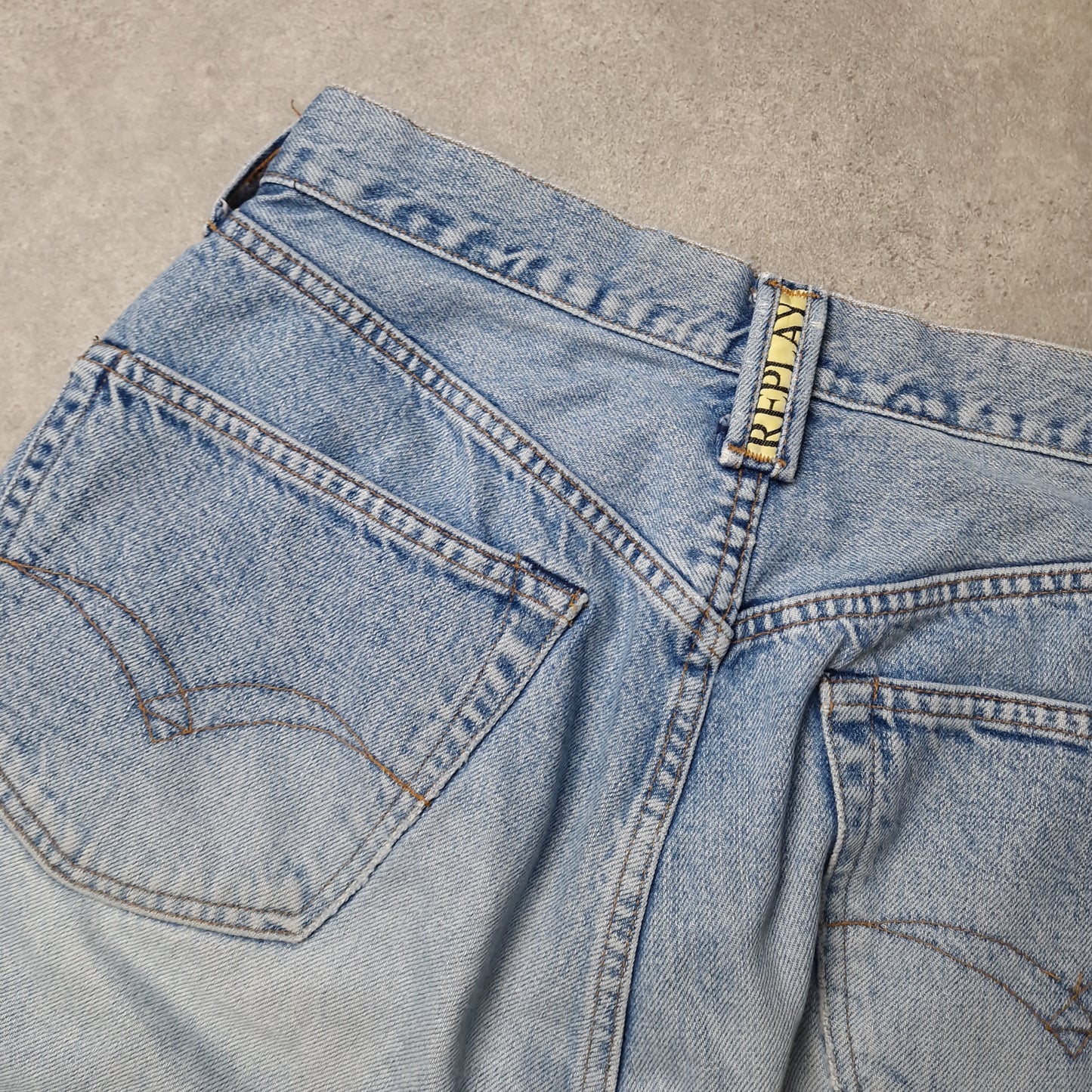 90s Replay jean shorts - W31"