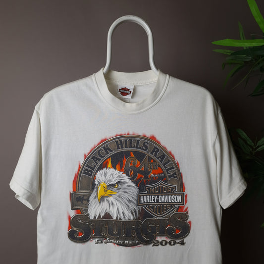 Vintage Harley Davidson t-shirt in white - medium