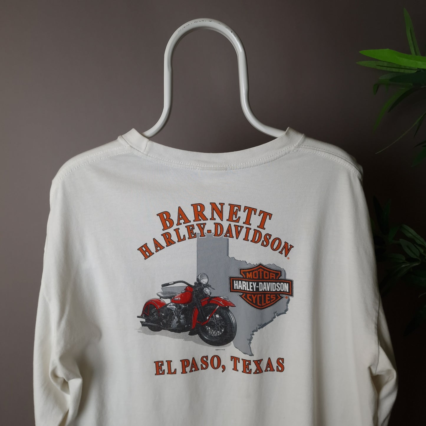 Vintage Harley Davidson long sleeve t-shirt in white - XL