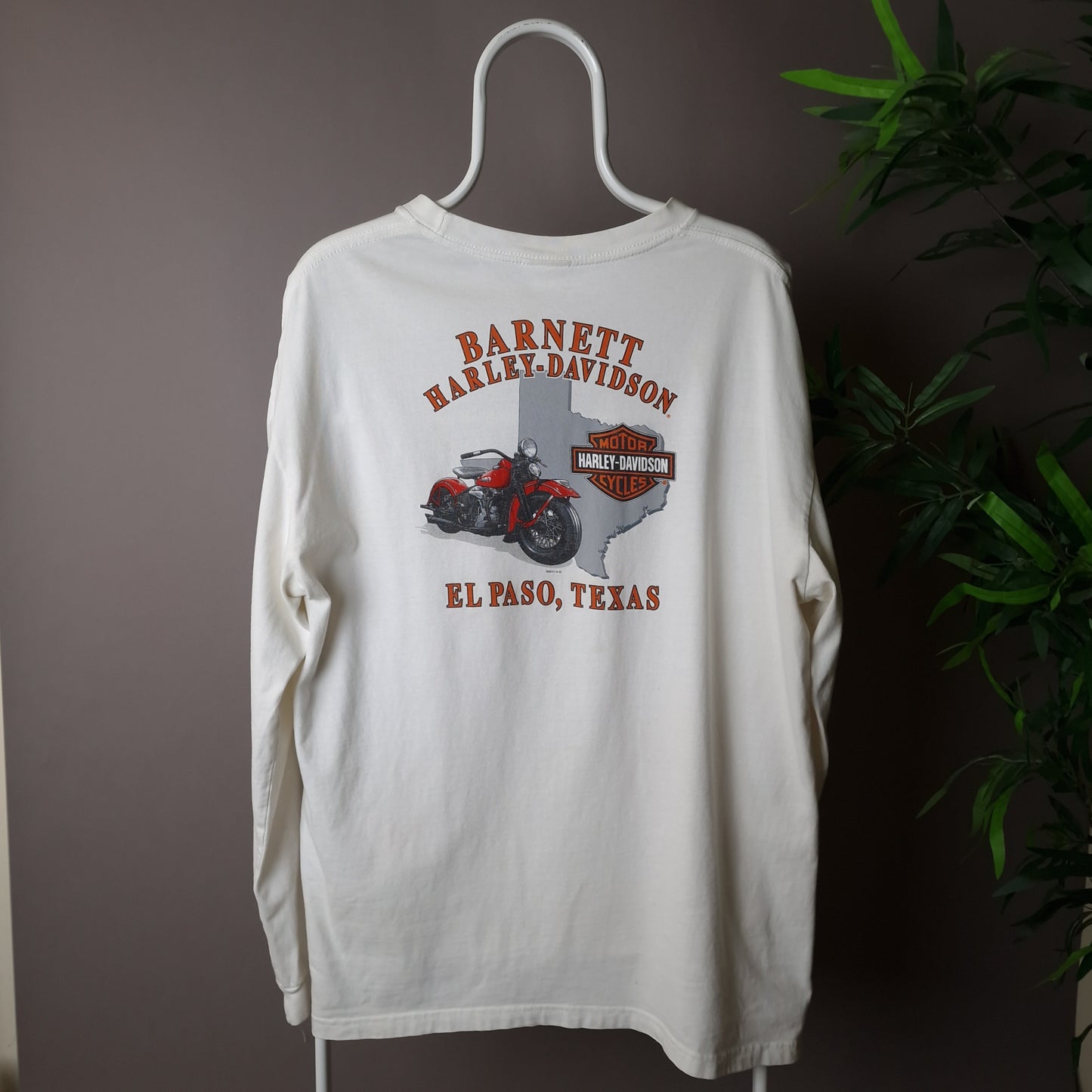 Vintage Harley Davidson long sleeve t-shirt in white - XL