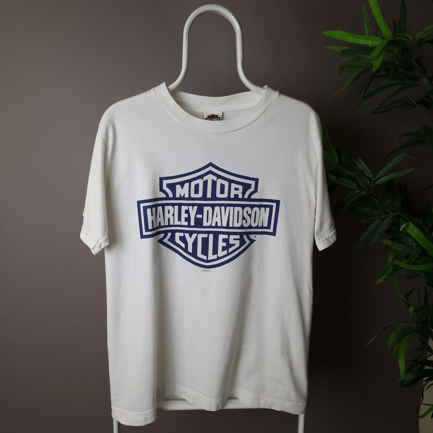 Vintage Harley Davidson t-shirt in white - medium