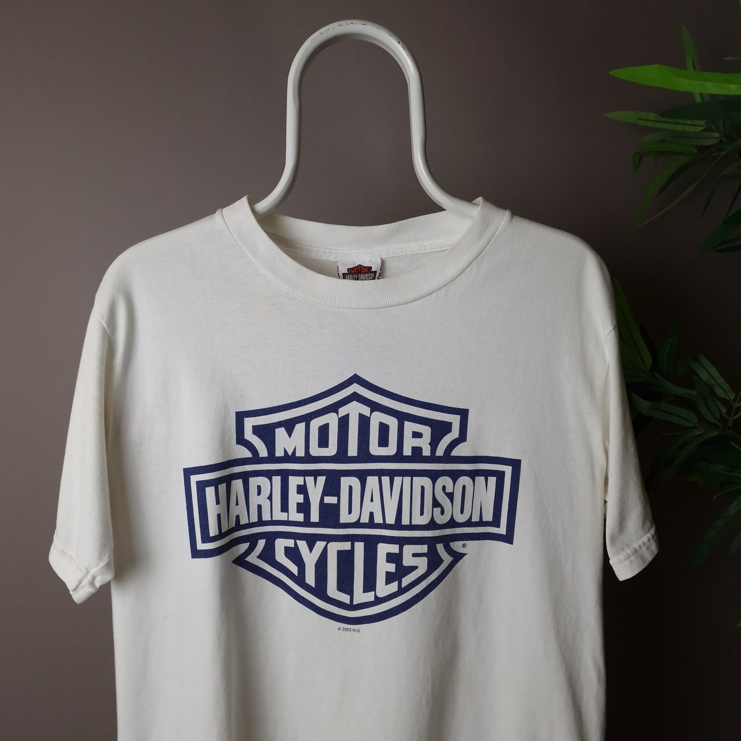 Vintage Harley Davidson t-shirt in white - medium