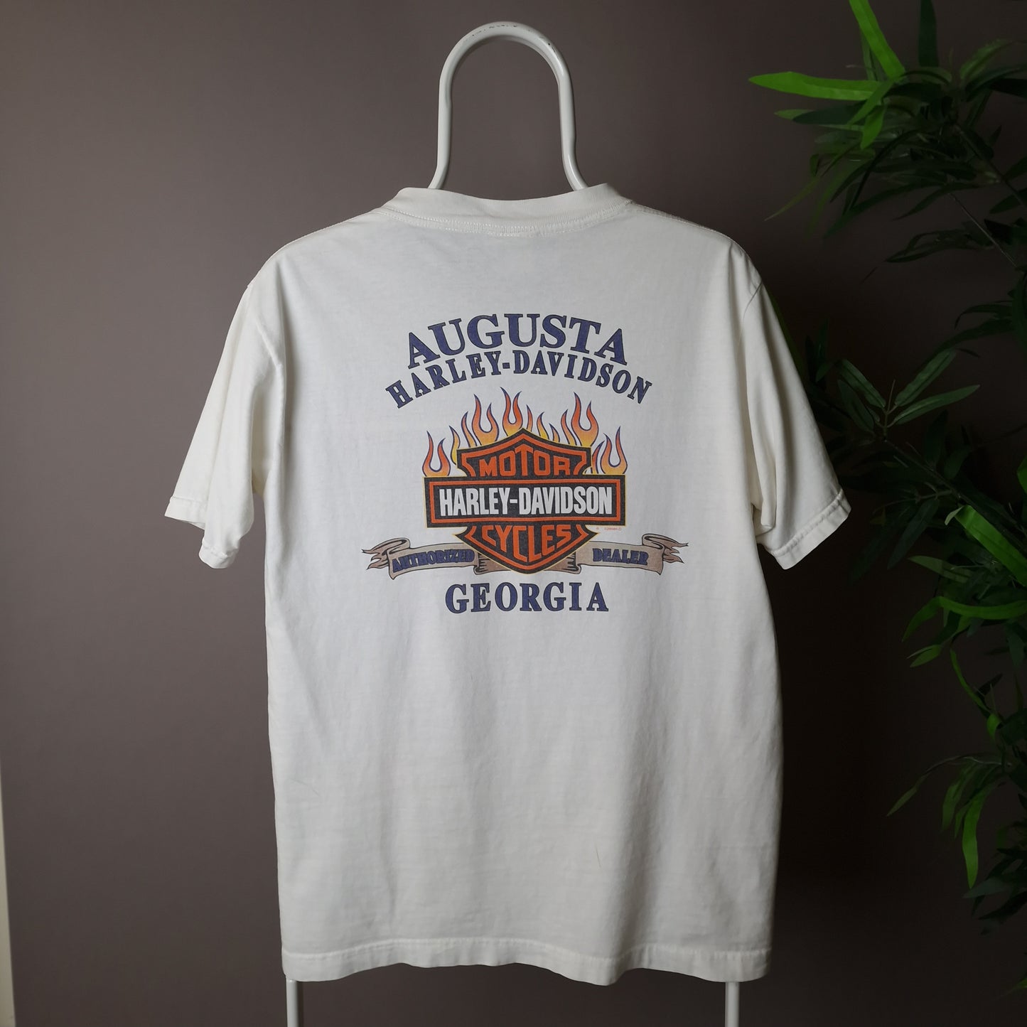 Vintage Harley Davidson t-shirt in white - medium