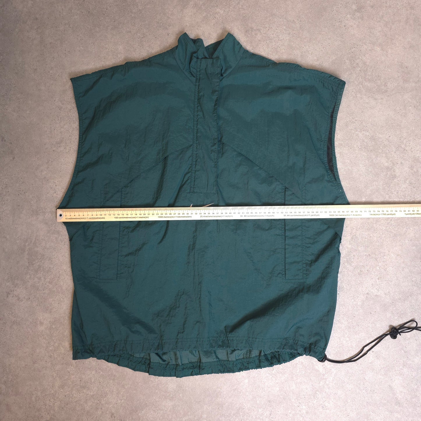 vintage 90s Nike windbreaker gilet in green - large