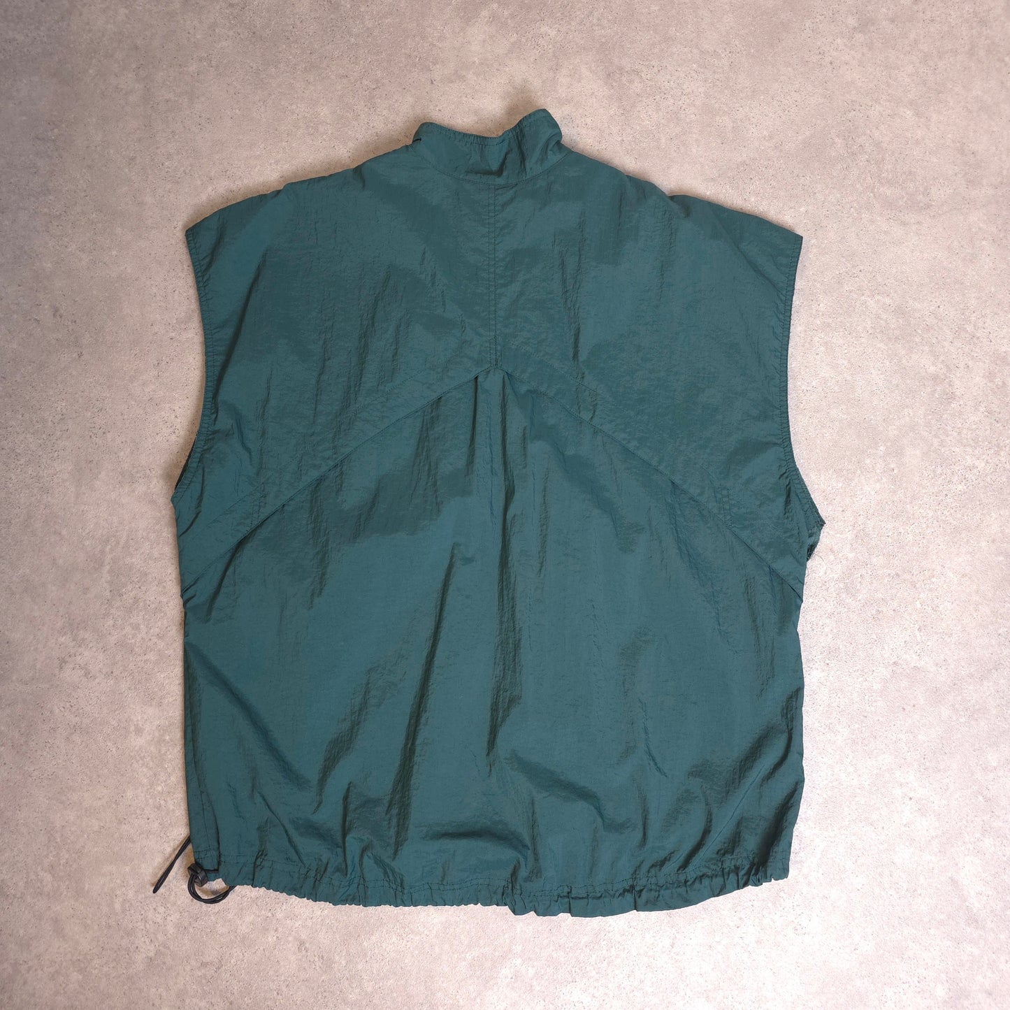 vintage 90s Nike windbreaker gilet in green - large