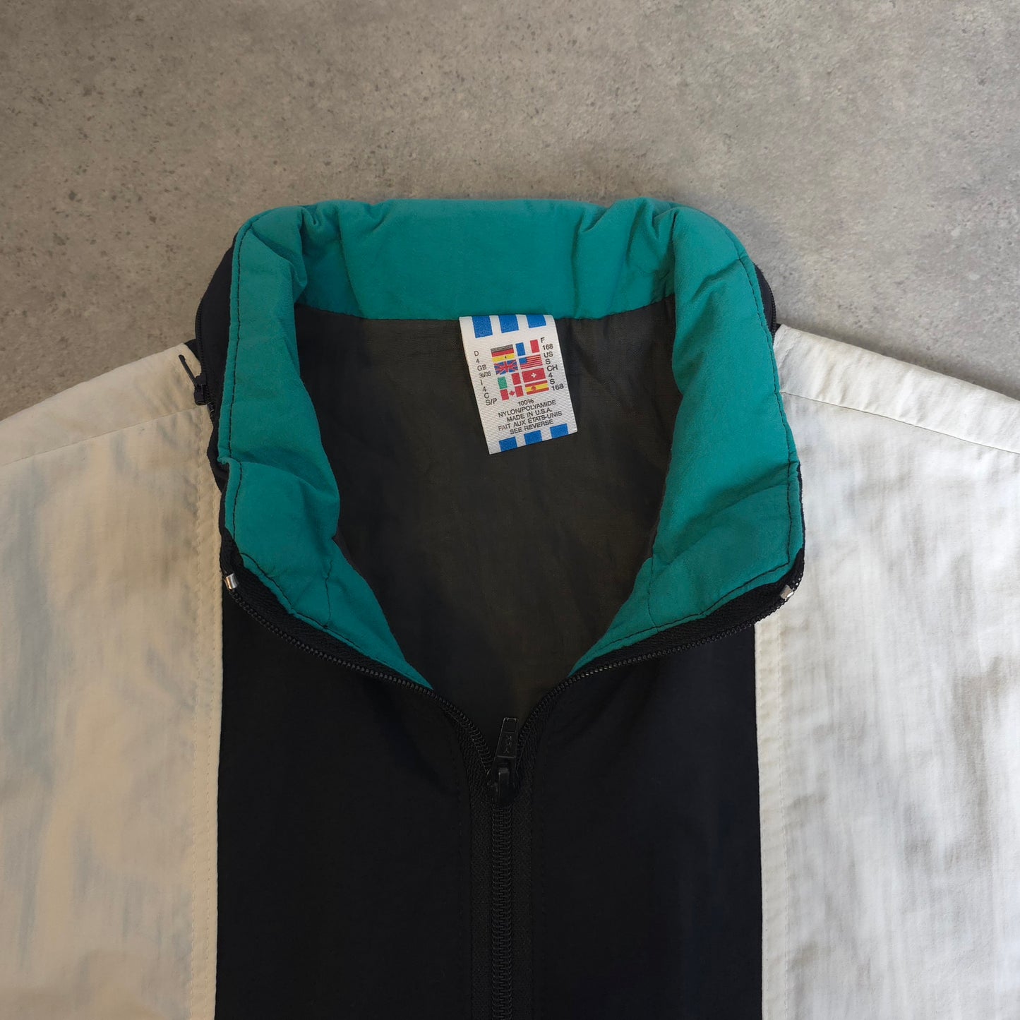 Vintage 90s Adidas Boston Marathon windbreaker jacket - large