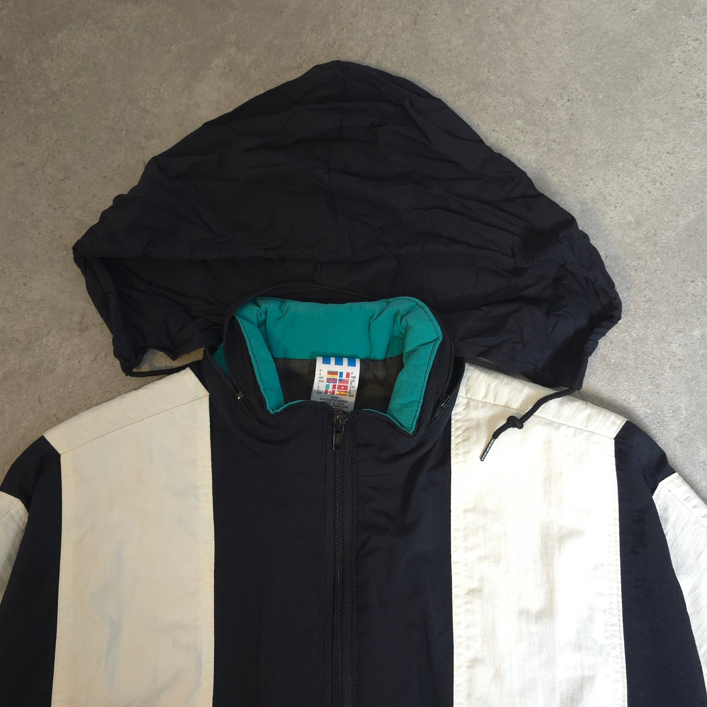 Vintage 90s Adidas Boston Marathon windbreaker jacket - large
