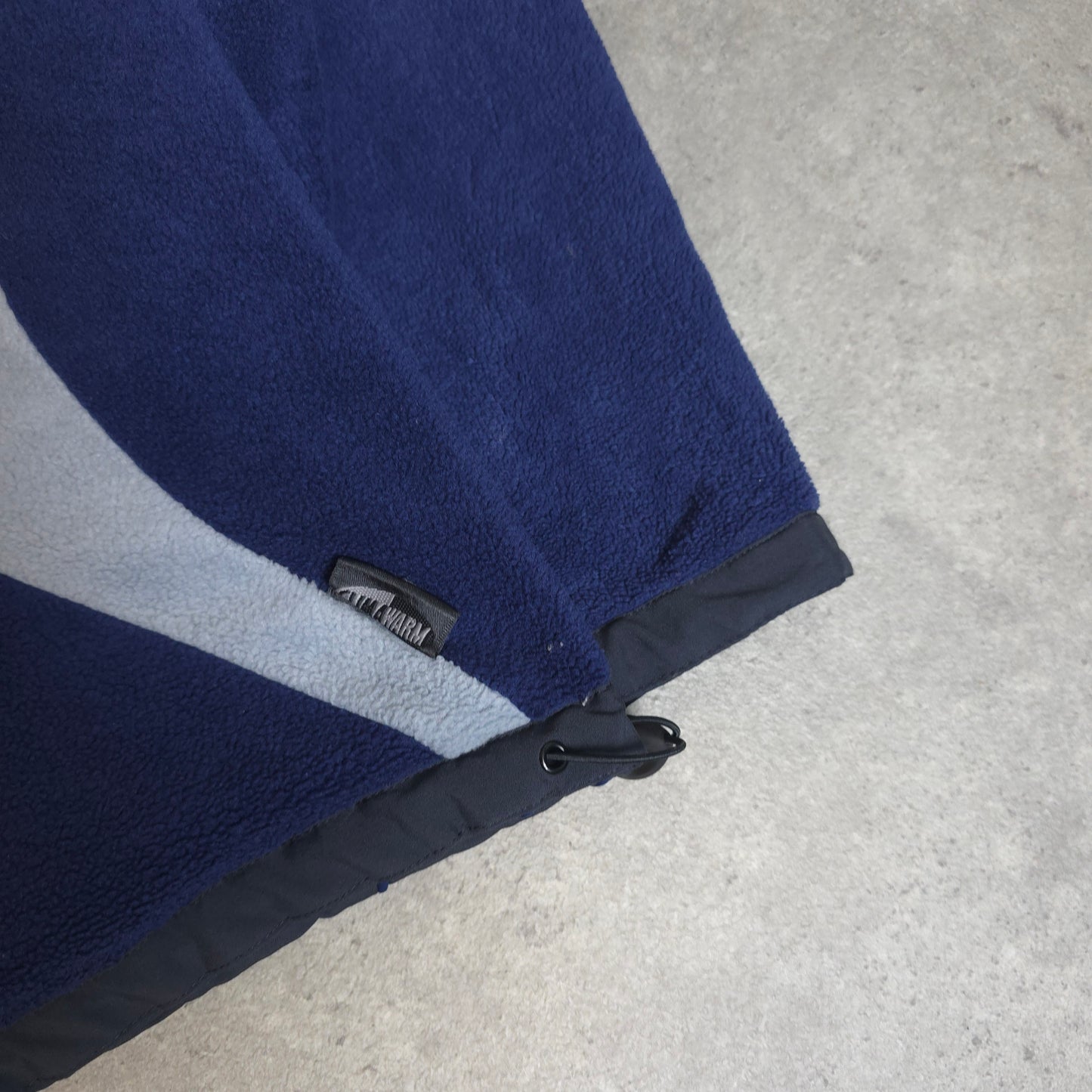 vintage Adidas climawarm reversible fleece jacket in grey and blue - XL