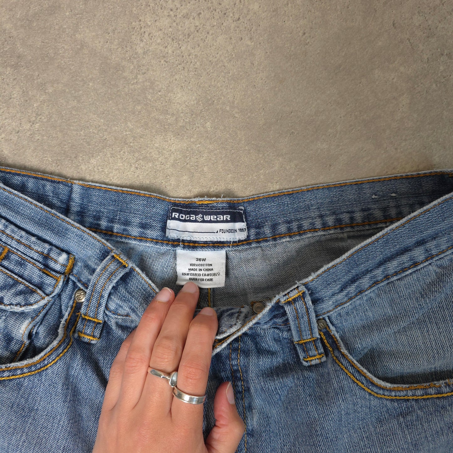 vintage Roca wear baggy y2k distressed jorts - 36 inch waist