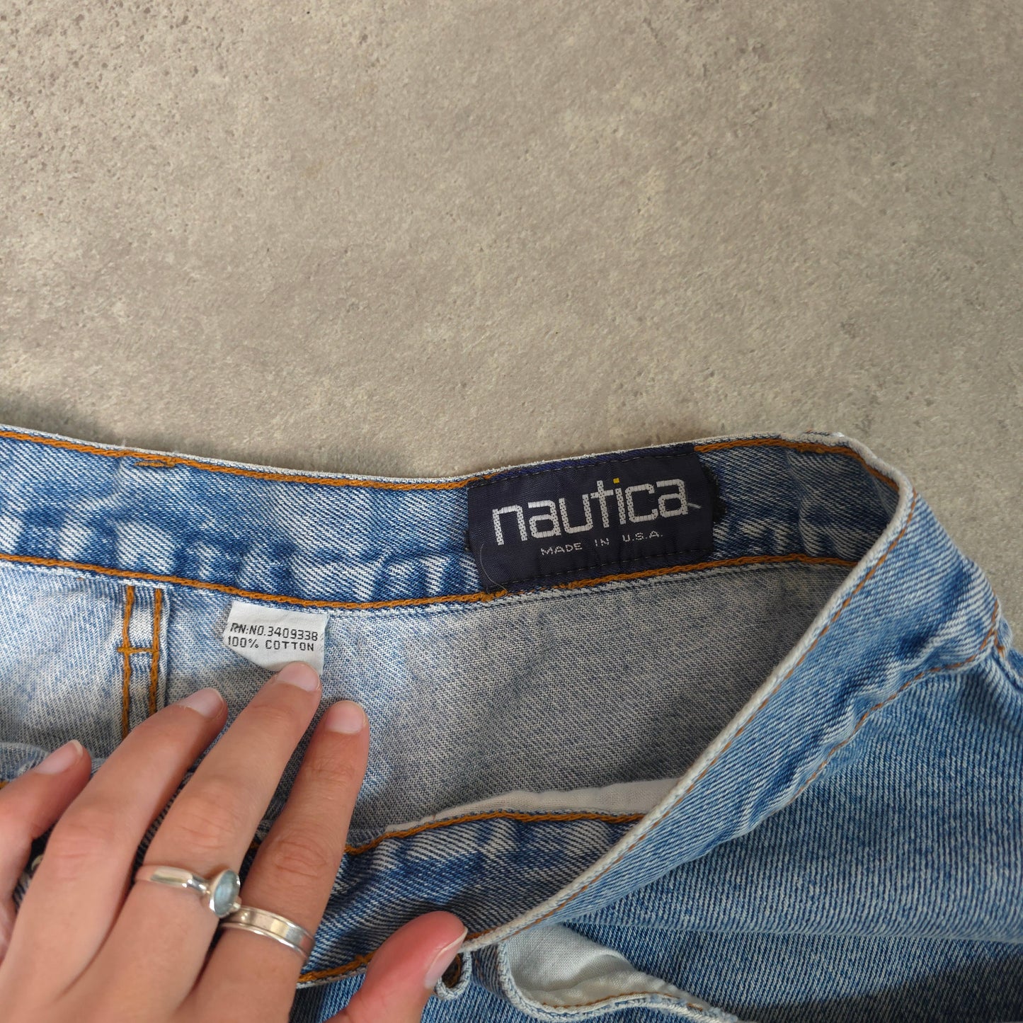 vintage 90s Nautica Competition baggy carpenter jorts - 36 inch waist
