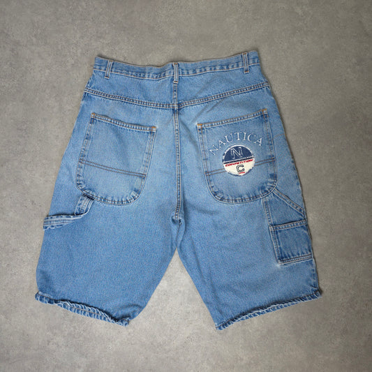 vintage 90s Nautica Competition baggy carpenter jorts - 36 inch waist