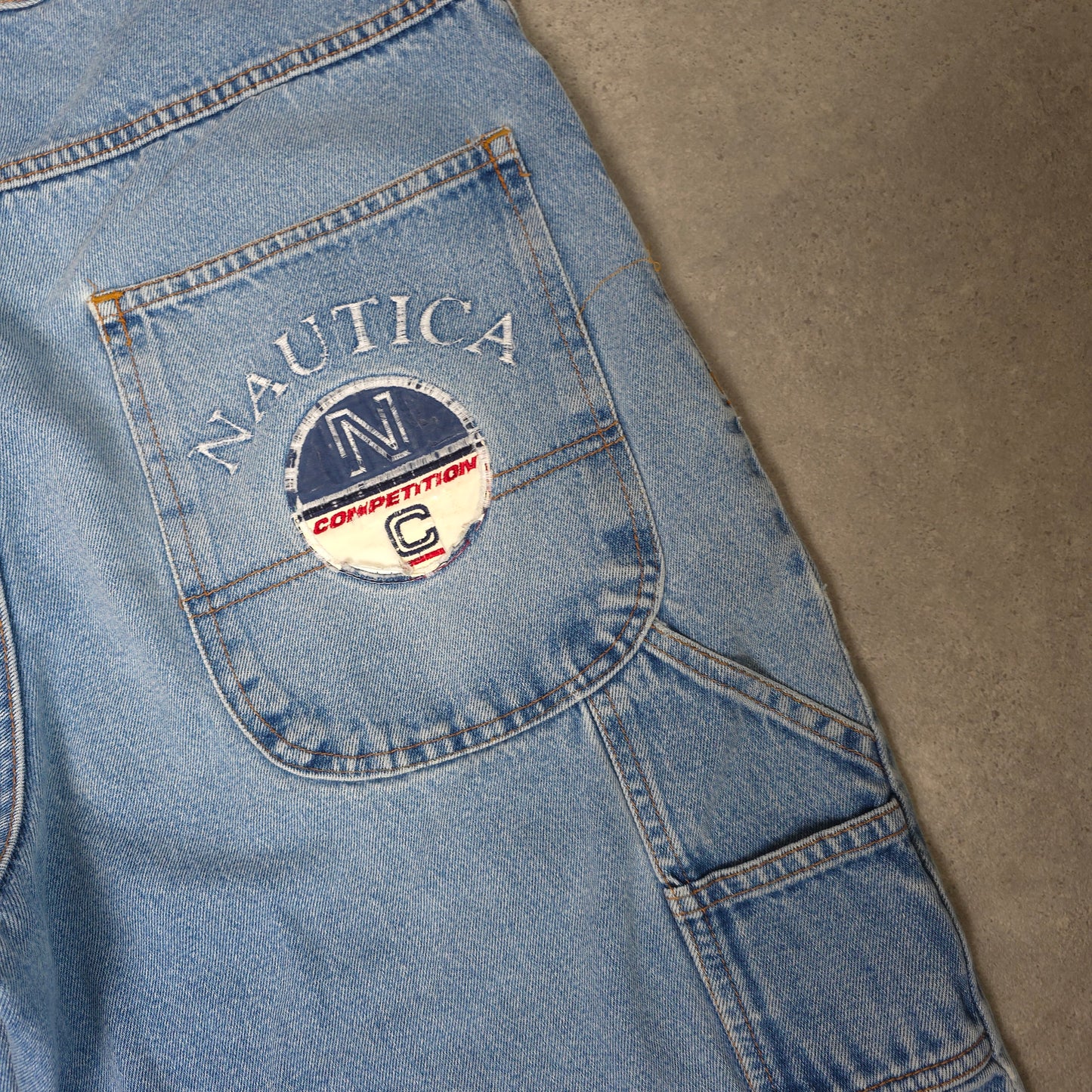 vintage 90s Nautica Competition baggy carpenter jorts - 36 inch waist