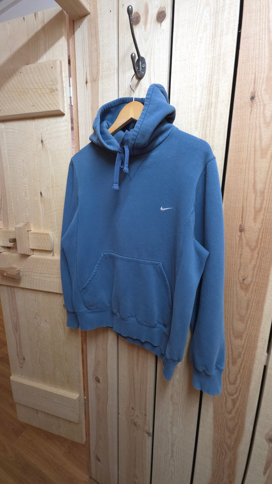 vintage 00s Nike hoodie in blue - small