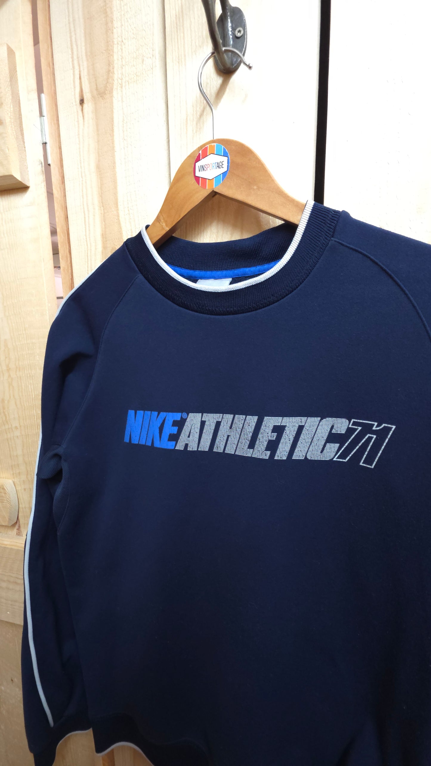 vintage 00 Nike athletic sweatshirt in blue - XS