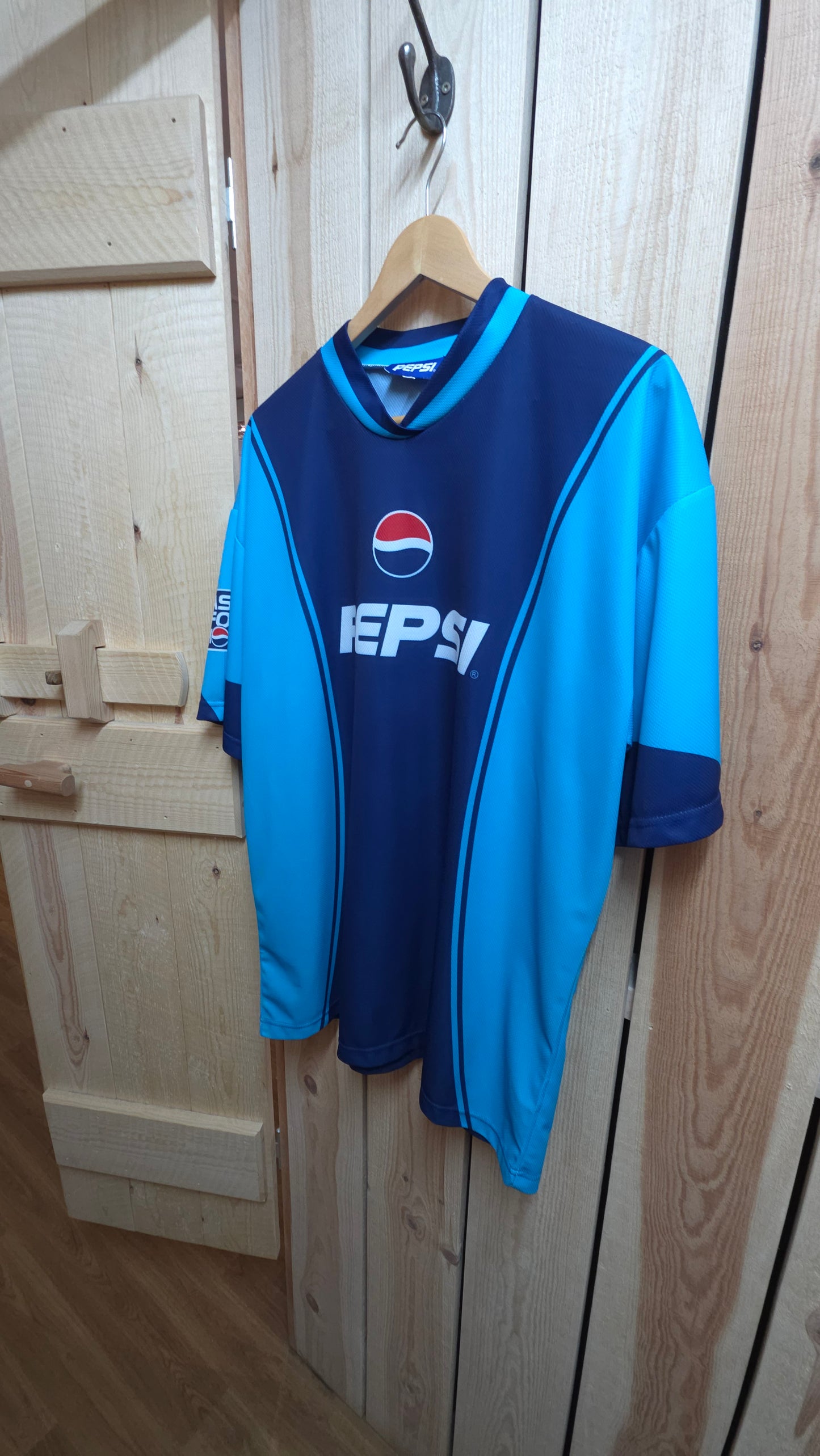 2000-2002 Pepsi "ask for more" Ballack t-shirt in blue - large