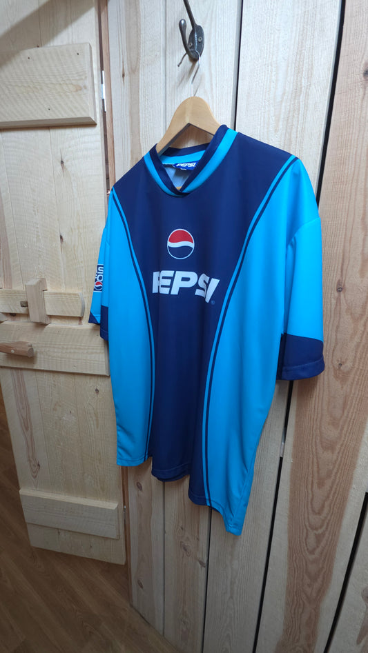 2000-2002 Pepsi "ask for more" Ballack t-shirt in blue - large
