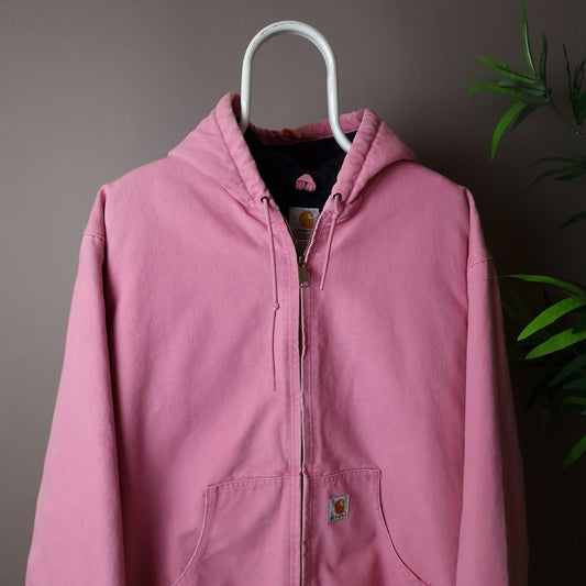 Vintage Carhartt active jacket in pink - women's XXL