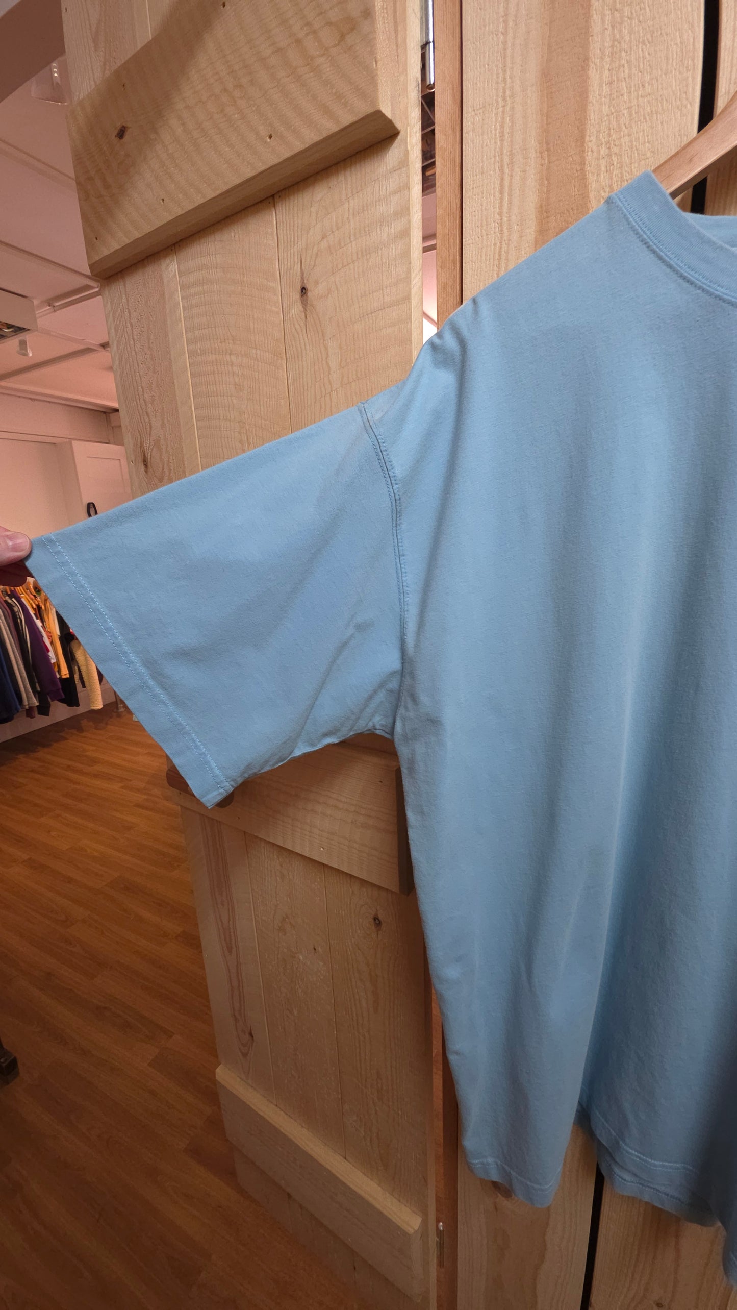 Vintage Reebok t-shirt in light blue - XL/XXL