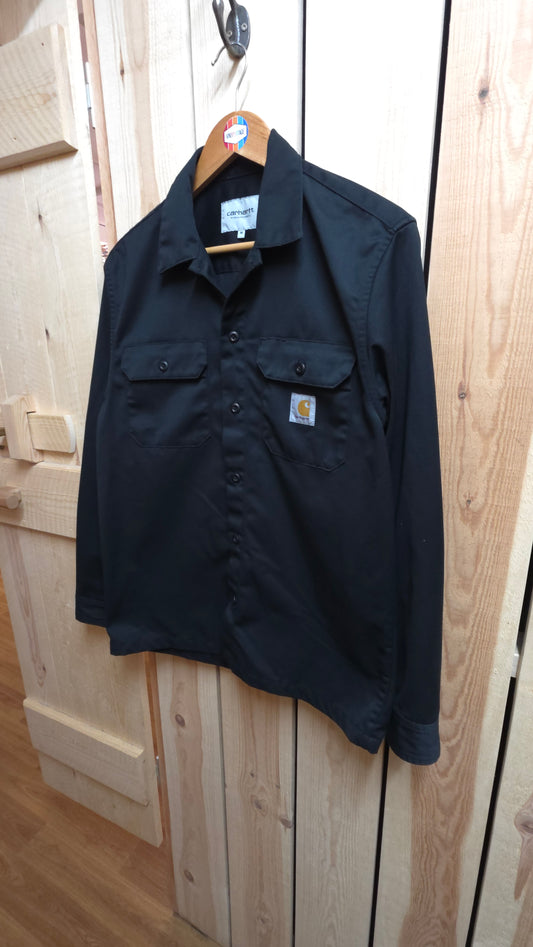 Carhartt L/S master shirt jacket in black - medium
