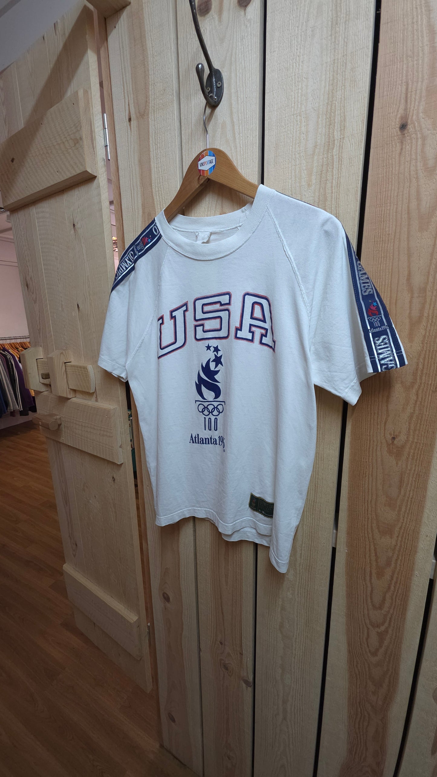 Vintage 1996 Atlanta Olympics USA single stitch t-shirt - XS