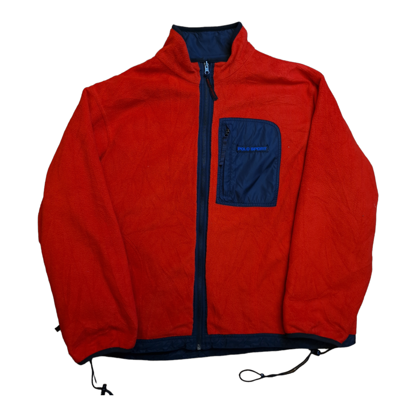 Vintage Polo Sport reversible fleece jacket - large