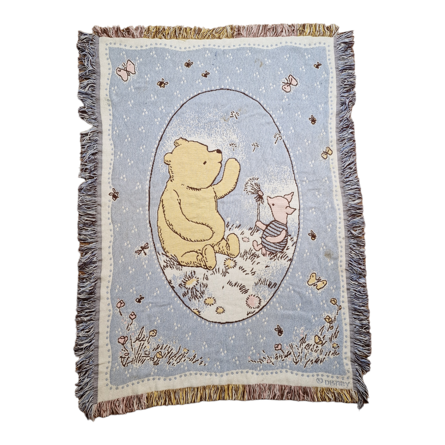 Vintage Disney Winnie The Pooh tapestry rug